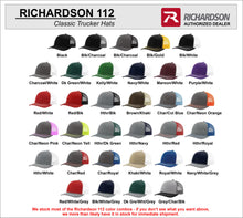 Load image into Gallery viewer, Richardson 112 Custom Leatherette Patch Hats
