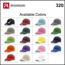 Load image into Gallery viewer, Ricahrdson 320 Dad&#39;s Hat with Custom Embroidery
