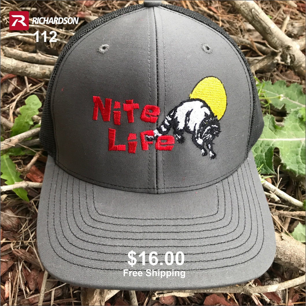 Richardson 112 Embroidered Hats / Raccon Nite Life