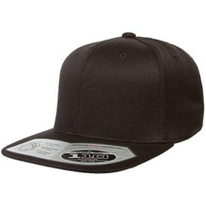 Flexfit 110F Wool Blend / Flat Bill / Snap Back with Custom Embroidered Logo or Text.