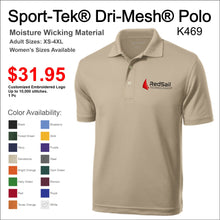Load image into Gallery viewer, Sport Tech Moisture Wicking Polo with Customized Embroidered Logo
